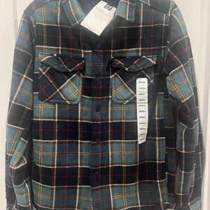 Plaid Button-Up Jacket